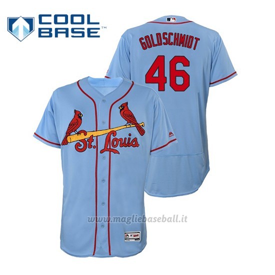 Maglia Baseball Uomo St. Louis Cardinals Paul Goldschmidt 2019 Flex Base Autentico Collezione Alternato Horizon Azul